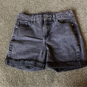 Bandolino Black Denim High Waisted Jean Shorts